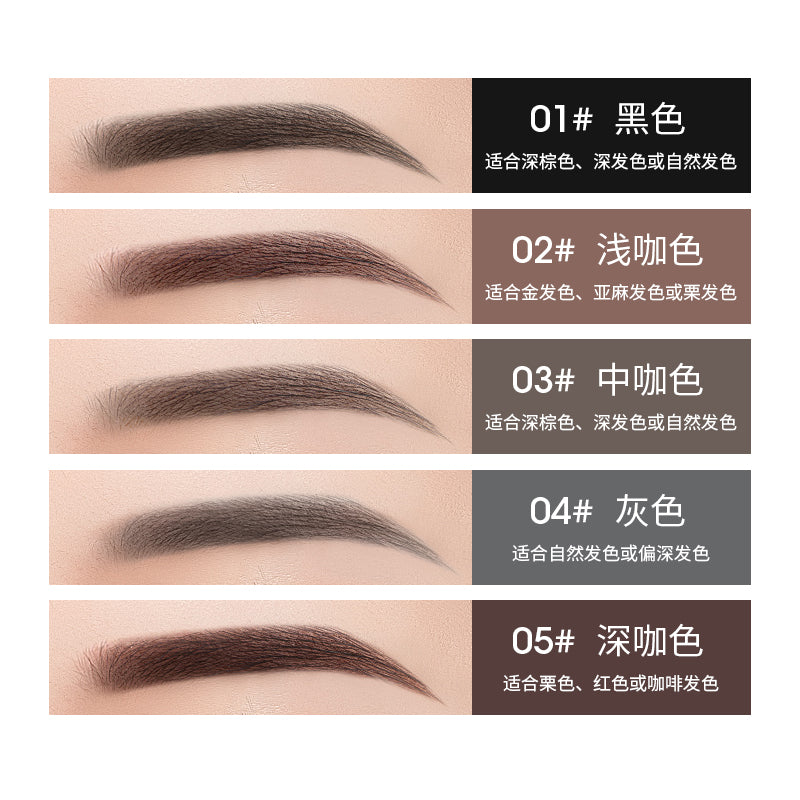 Double-headed eyebrow pencil ultra-fine three-dimensional long-lasting non-smudged triangle-head eyebrow pencil beauty makeup