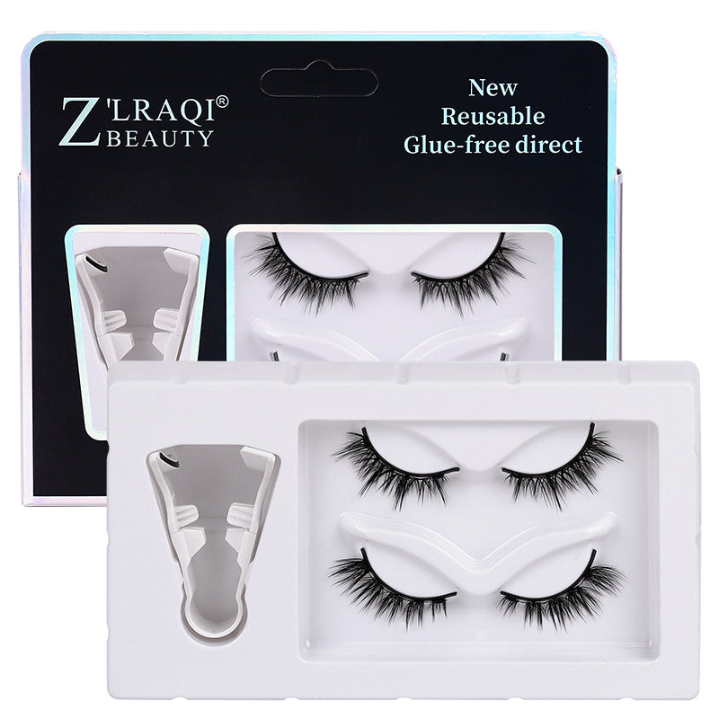 2 Pair 3D Magnetic False Eyelashes Reusable Magnetic Eyelashes With 4 Magnetic Lashes Natural Eyelash Extension Makeup Tools