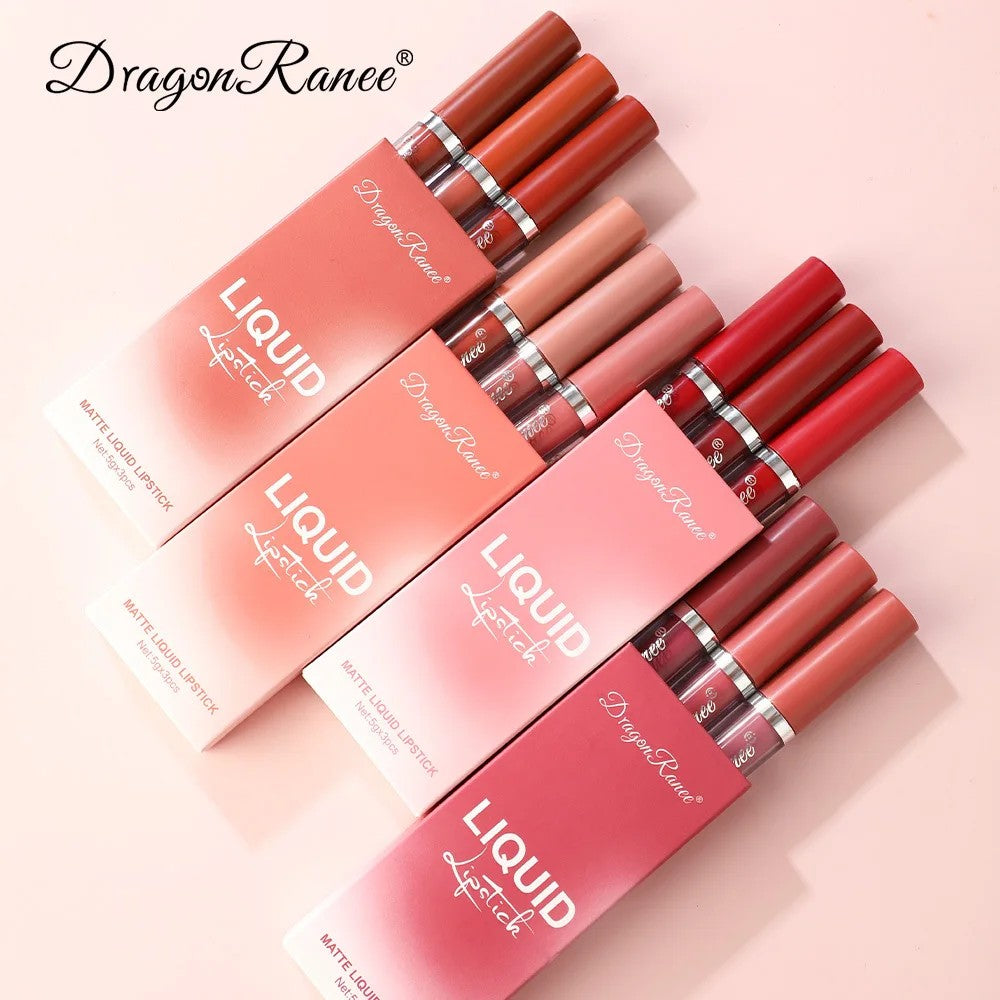 Korean Lipsticks Set Make Up For Women Beauty Cosmetics Matte Lipsticks Waterproof Long lasting The Best Liquid Lip Tint Stain