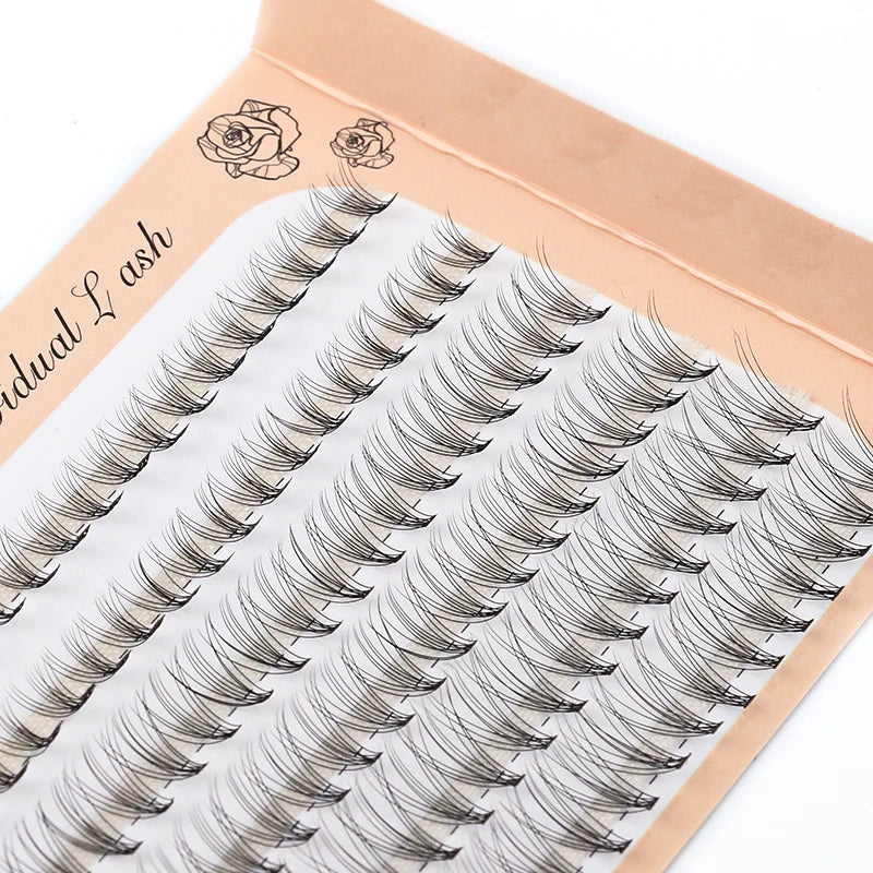 6 Rows 120 Bundles Eyelash Extension Natural Russian Volume Faux Cils Eyelashes Individual 10/20/30D Cluster False Lashes Makeup