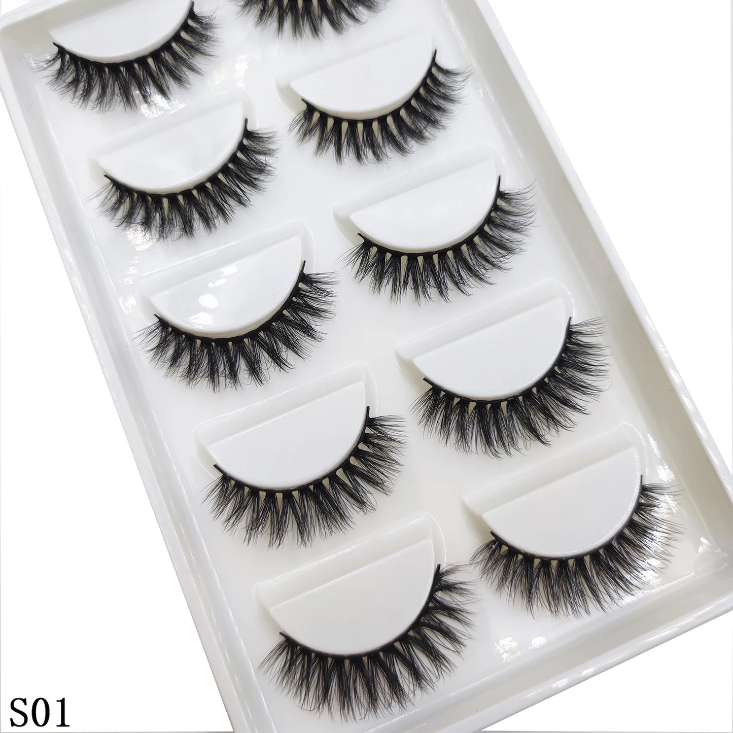 38 Style 5 Pairs Eyelash Natural 3D Mink False Eyelashes Makeup Fake Eye Lashes Faux Cils Make Up Beauty Tools Wholesale