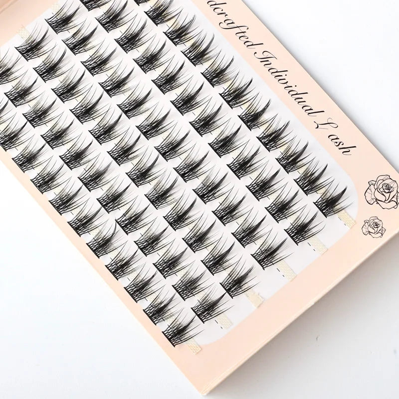 6 Rows 120 Bundles Eyelash Extension Natural Russian Volume Faux Cils Eyelashes Individual 10/20/30D Cluster False Lashes Makeup