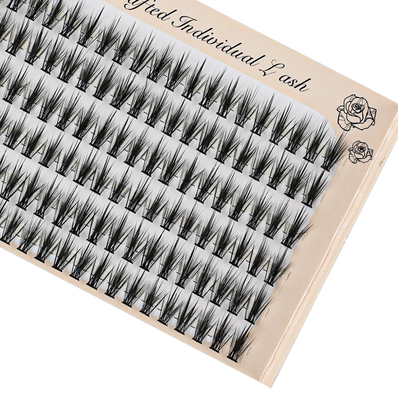 6 Rows 120 Bundles Eyelash Extension Natural Russian Volume Faux Cils Eyelashes Individual 10/20/30D Cluster False Lashes Makeup