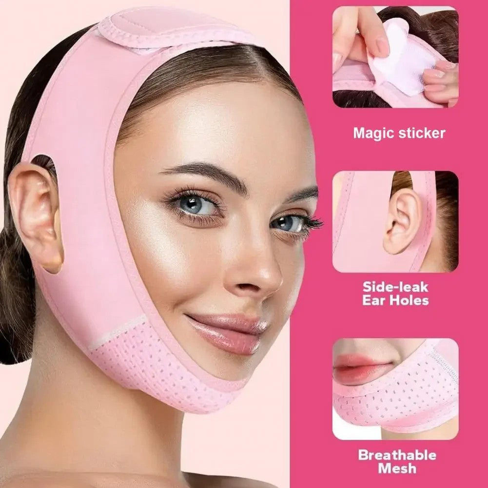 Breathable Face Slimming Bandage Women Chin Cheek Lift Up Belt V Line Face Shaper Facial Massage Strap Skin Care Beauty Tools