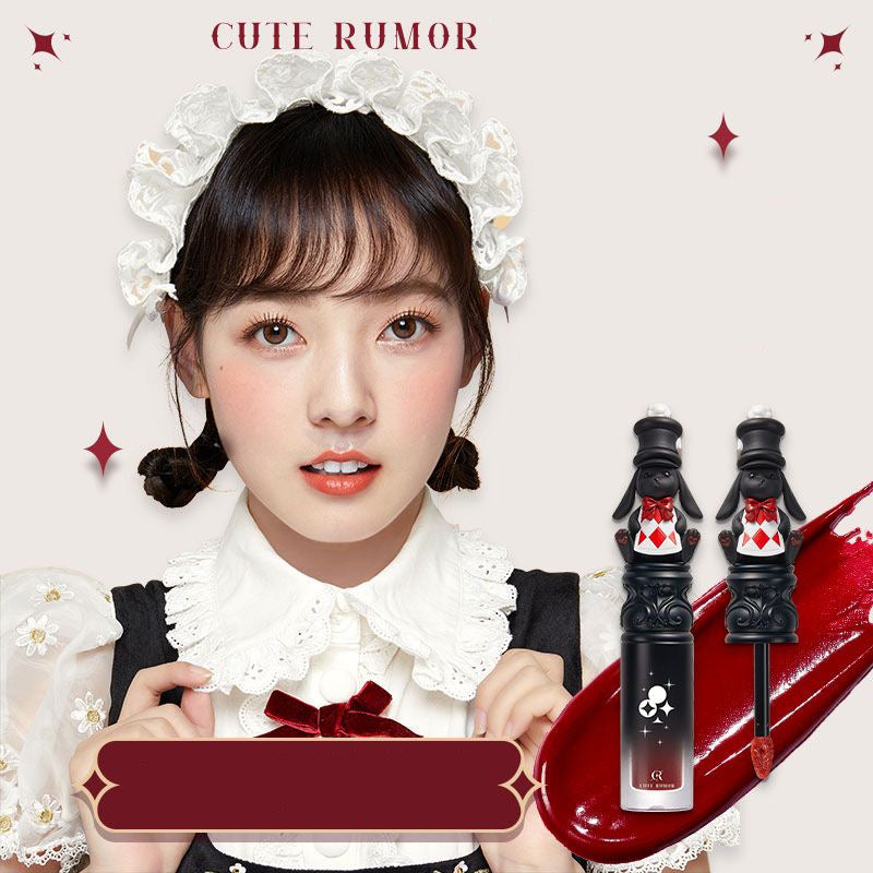 Cute Rumor Matte Velvet Liquid Lipstick Mouth Red Lip Mud Soft Mist Moisturizing and Long lasting Non Staying Cup Lip Gloss