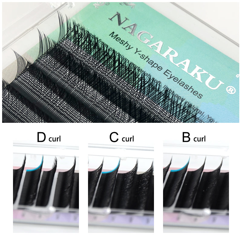 YY Shape Eyelashes Extension Soft Premium False Eyelashes individual Makeup Black Crisscross Beauty